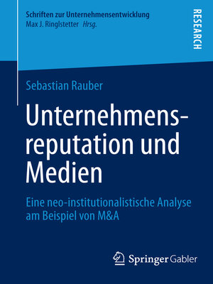 cover image of Unternehmensreputation und Medien